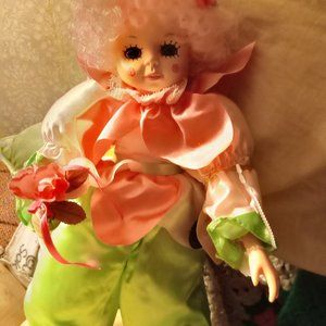 Brinns Limited edition Birthday Clown Porcelain May, Pastels 1988 New Vtge